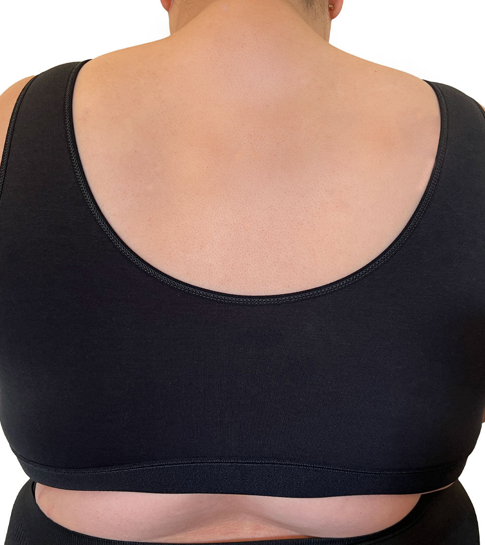 Easy-Open+ Bra Velcro Front Closure #1009+ Black
