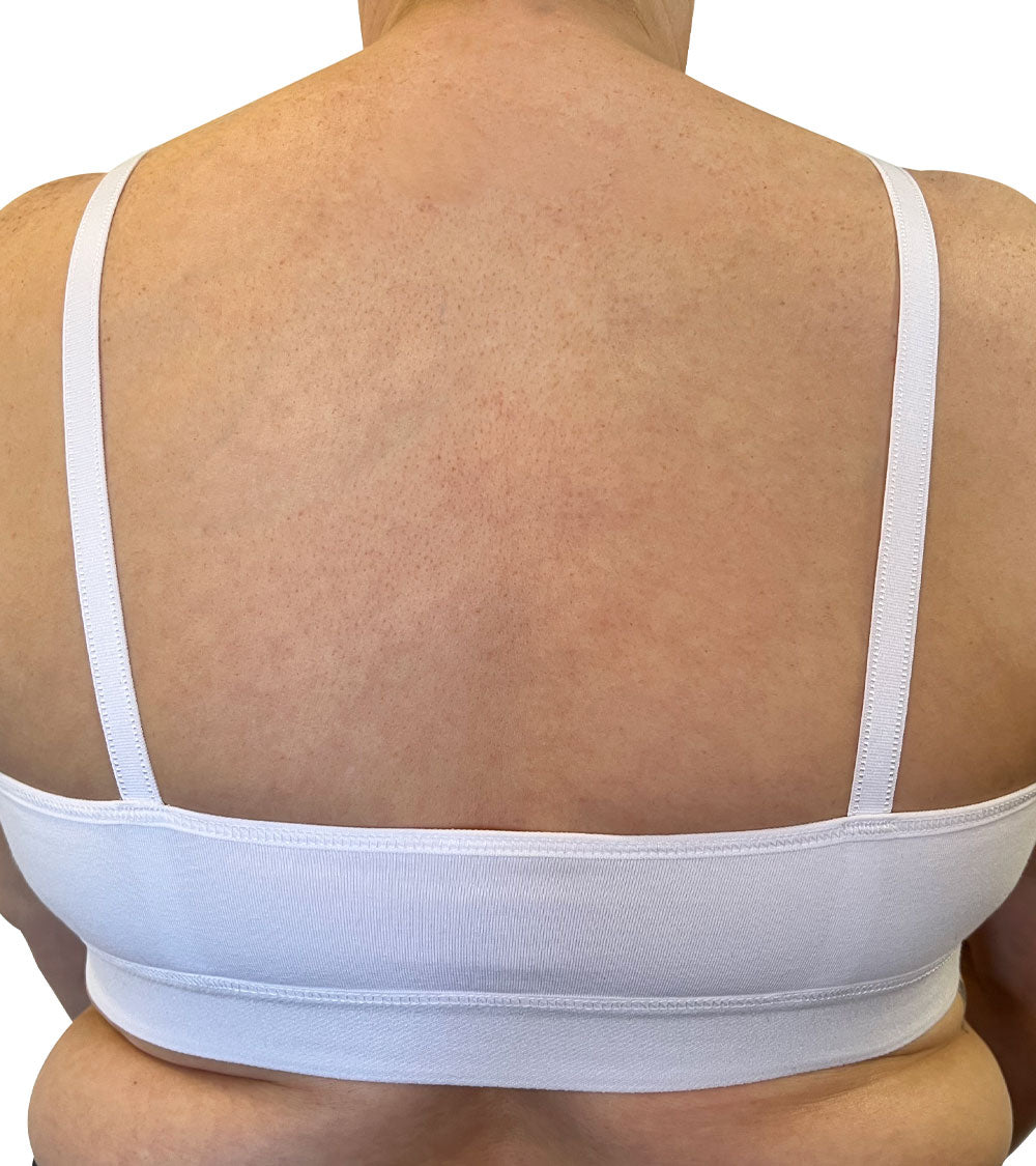 Easy-On Velcro Closure Bra Style #1016 White