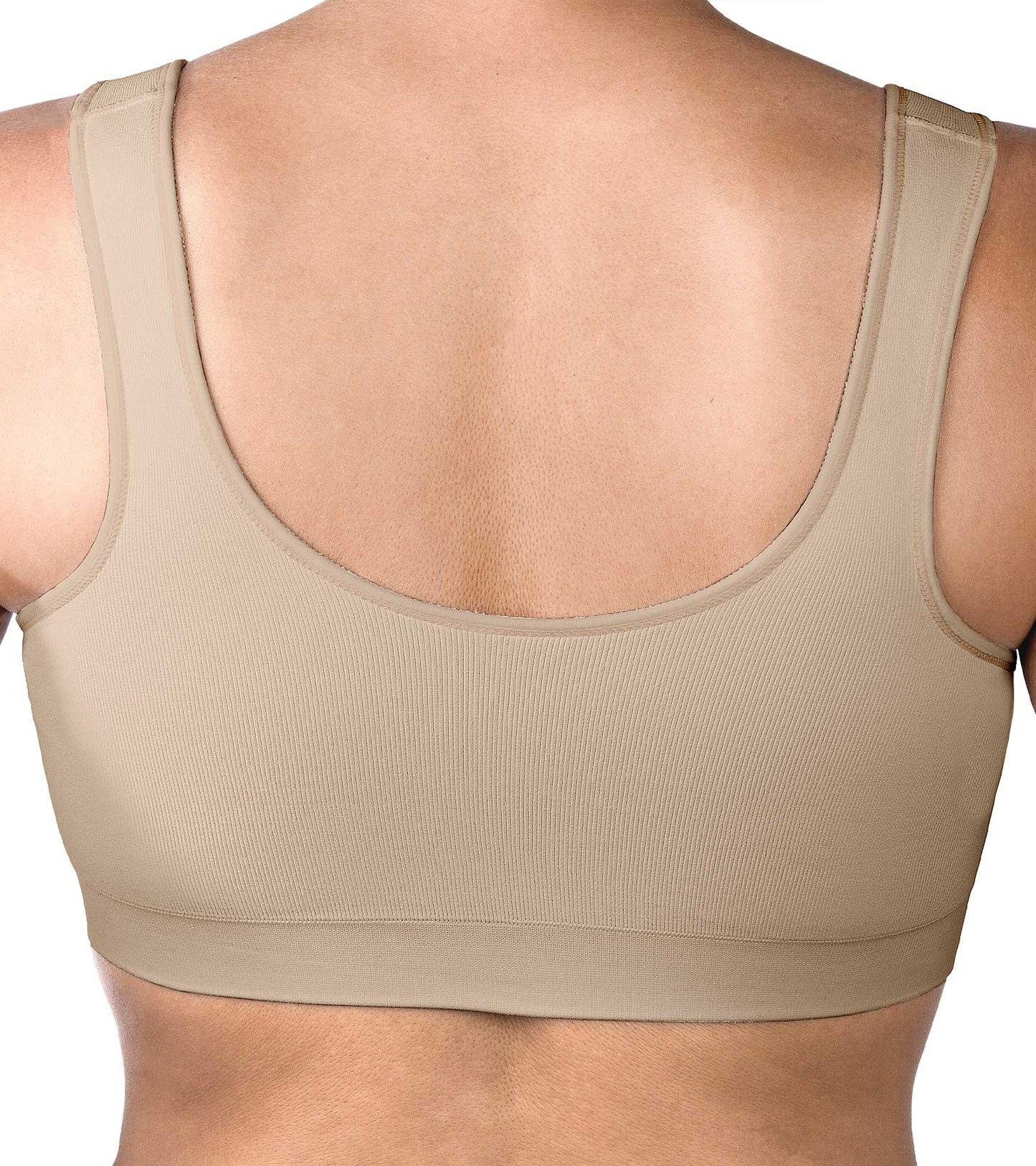 Seamless Zipper Bra #1008 - Nude