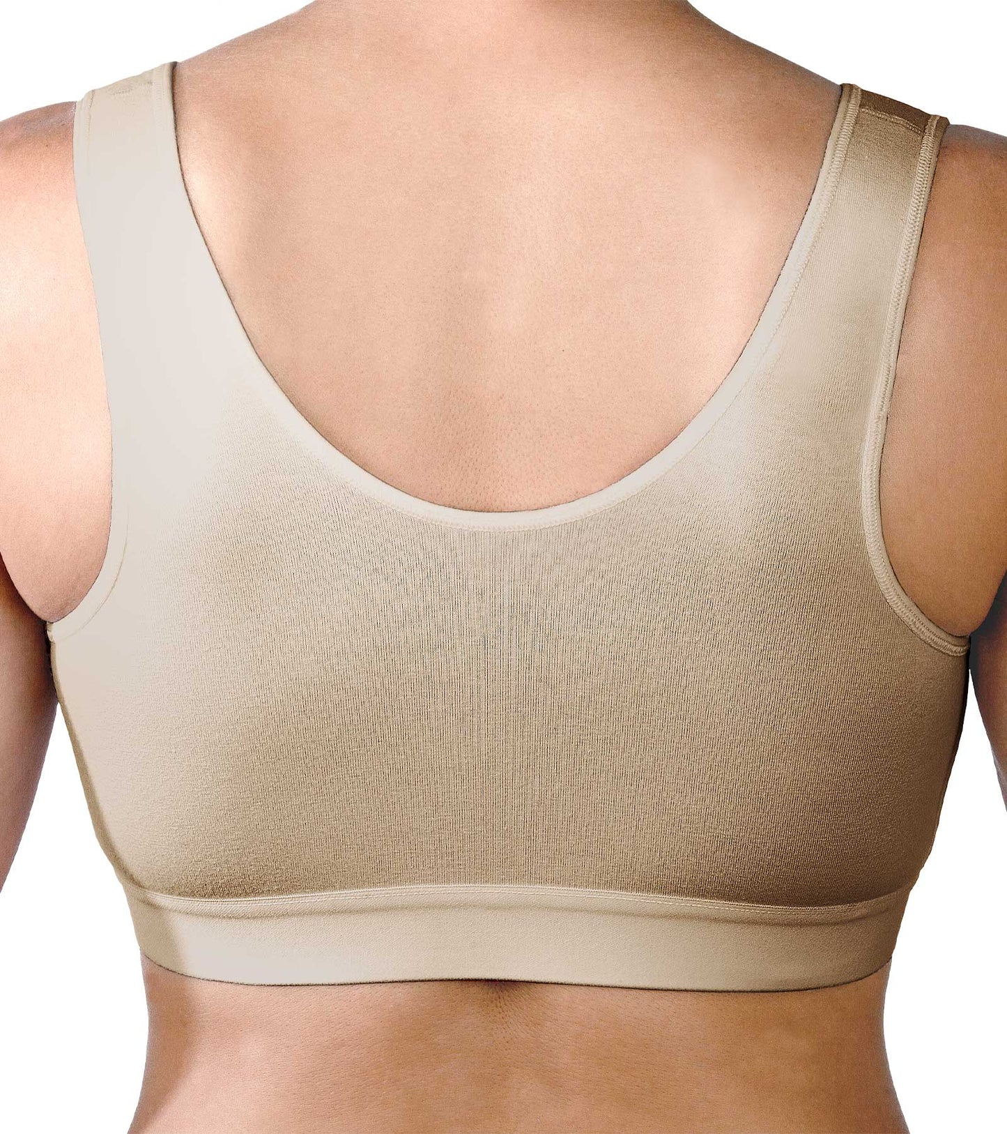 Easy-Open Velcro Front Closure Bra #1009 Nude