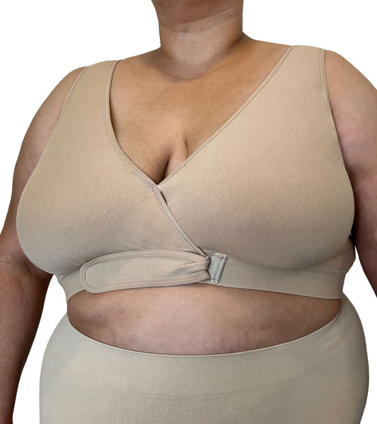 Easy-Open+ Bra Velcro Front Closure #1009+ Nude