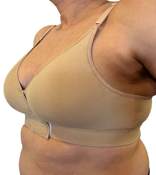 Easy-On Velcro Closure Bra Nude Style #1016 Nude